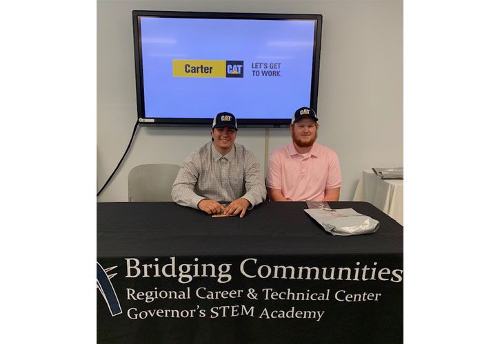 image for Two Students Commit to Carter Machinery During Career Signing Day