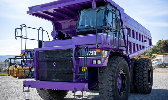 image for Purple Haul Truck Rebuild is a First for Carter Machinery